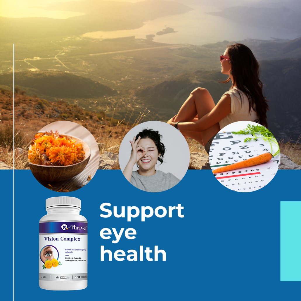 X-Thrive Vision Complex 147mg 180 tablets, Vision Health Supplement for Eye Disease Prevention, Improve Vision Acuity, Natural Antioxidant