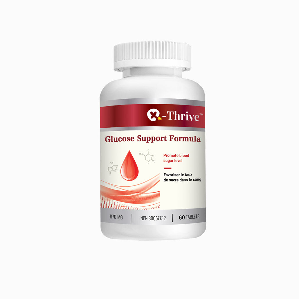 X-Thrive Glucose Support Formula 870mg 60 tablets Health Supplement for Blood Sugar Control, Carb Absorption, Blood Glucose Levels, Energy, Emotions, Health and Vitality