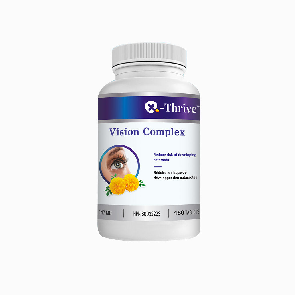 X-Thrive Vision Complex 147mg 180 tablets, Vision Health Supplement for Eye Disease Prevention, Improve Vision Acuity, Natural Antioxidant