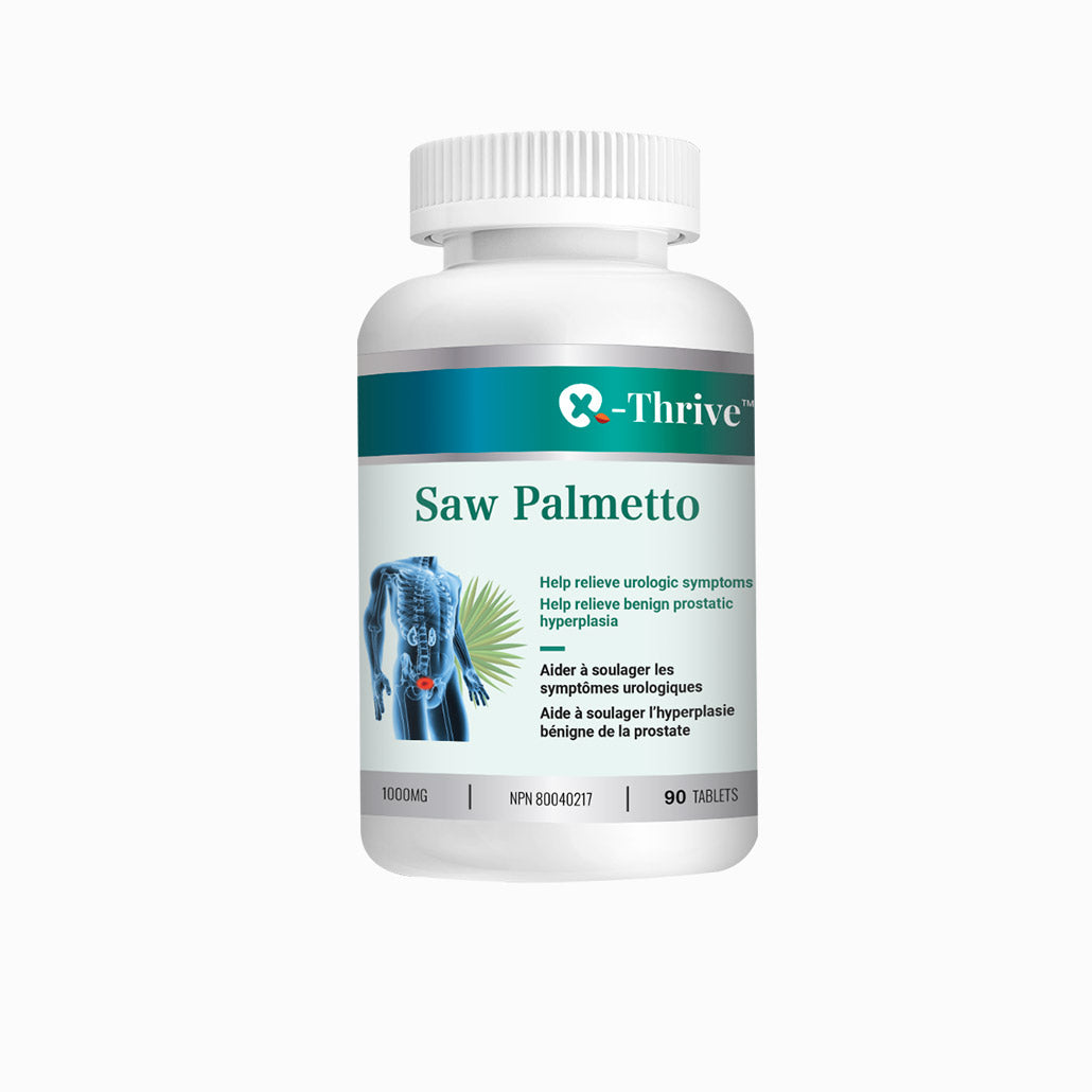 X-Thrive Saw Palmetto 1000mg 90 tablets Health Supplement for Male, Urologic Symptoms, Urinary Tract Functions, DHT Levels, Benign Prostatic Hyperplasia, Prostate Health, Hair Loss Control, Vitality